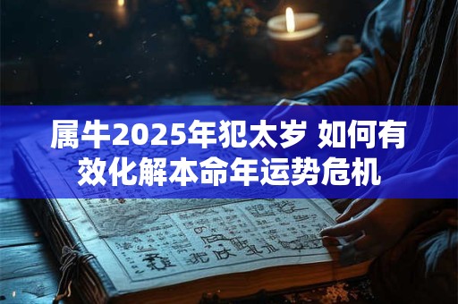 属牛2025年犯太岁 如何有效化解本命年运势危机