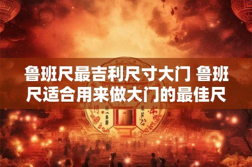 鲁班尺最吉利尺寸大门 鲁班尺适合用来做大门的最佳尺寸是多少