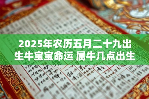 2025年农历五月二十九出生牛宝宝命运 属牛几点出生最好