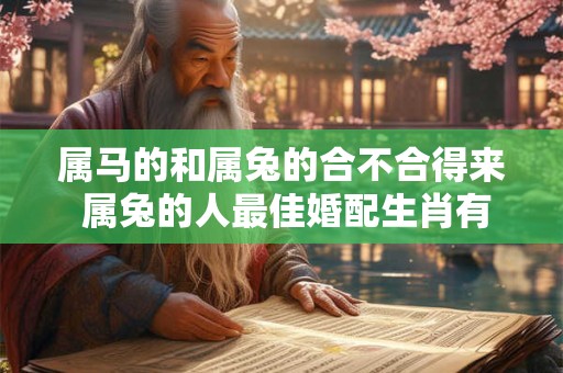 属马的和属兔的合不合得来 属兔的人最佳婚配生肖有哪些