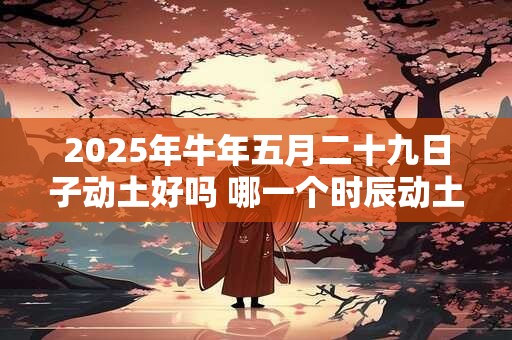 2025年牛年五月二十九日子动土好吗 哪一个时辰动土吉利