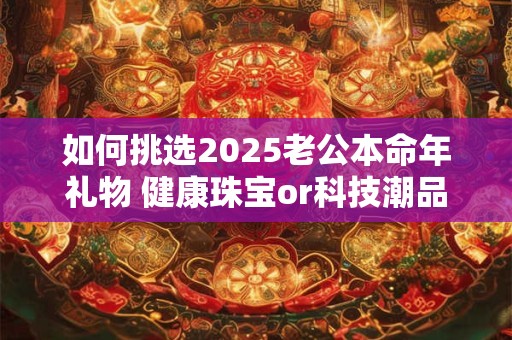 如何挑选2026老公本命年礼物 健康珠宝or科技潮品 如何挑选2026老公本命年礼物 健康珠宝or科技潮品