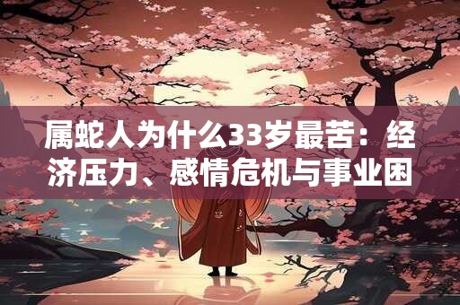 属蛇人为什么33岁最苦：经济压力、感情危机与事业困境揭秘