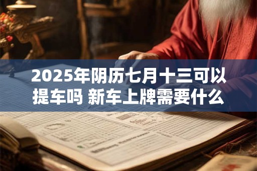 2025年阴历七月十三可以提车吗 新车上牌需要什么资料
