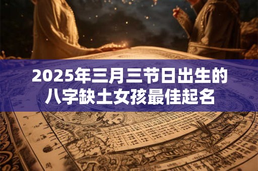 2025年三月三节日出生的八字缺土女孩最佳起名