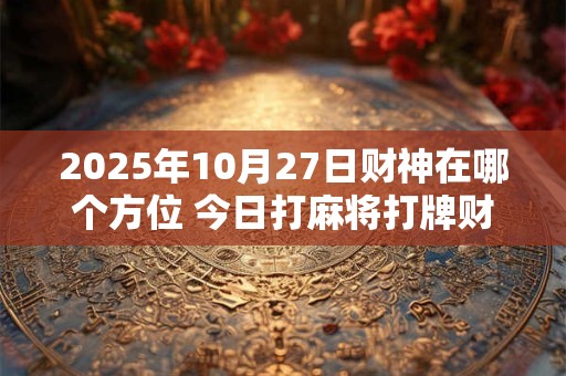 2025年10月27日财神在哪个方位 今日打麻将打牌财神方位！