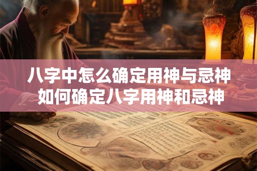 八字中怎么确定用神与忌神 如何确定八字用神和忌神