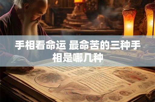 手相看命运 最命苦的三种手相是哪几种