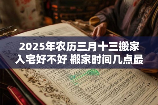 2025年农历三月十三搬家入宅好不好 搬家时间几点最佳