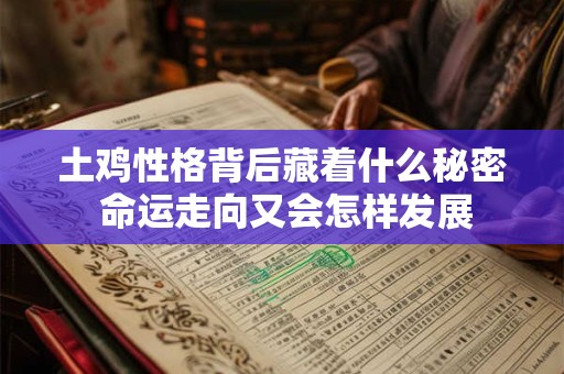 土鸡性格背后藏着什么秘密 命运走向又会怎样发展