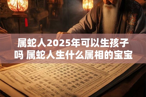 属蛇人2025年可以生孩子吗 属蛇人生什么属相的宝宝最好