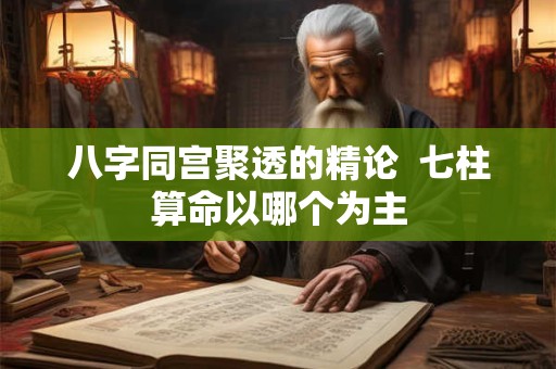 八字同宫聚透的精论  七柱算命以哪个为主