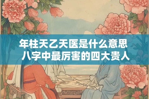 年柱天乙天医是什么意思  八字中最厉害的四大贵人