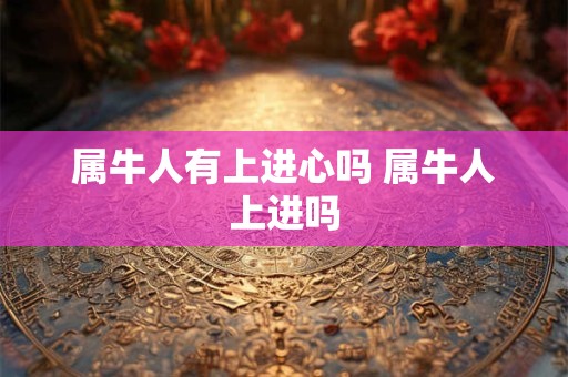 属牛人有上进心吗 属牛人上进吗 属牛人有上进心吗 属牛人上进吗