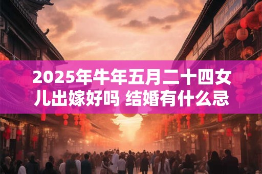 2025年牛年五月二十四女儿出嫁好吗 结婚有什么忌讳