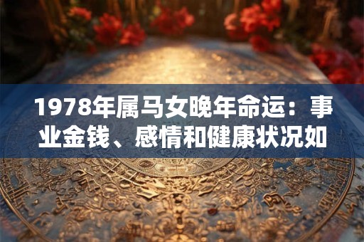 1978年属马女晚年命运：事业金钱、感情和健康状况如何