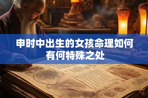 申时中出生的女孩命理如何 有何特殊之处