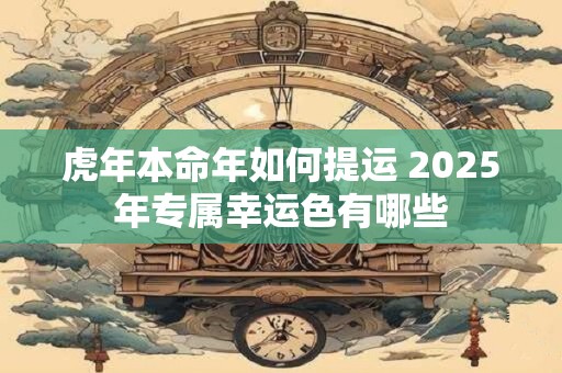 虎年本命年如何提运 2025年专属幸运色有哪些