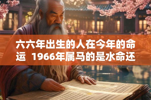 六六年出生的人在今年的命运  1966年属马的是水命还是火命