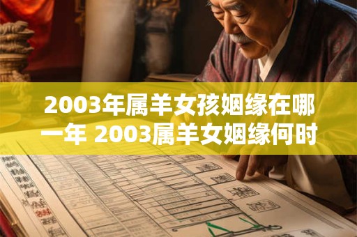 2003年属羊女孩姻缘在哪一年 2003属羊女姻缘何时到
