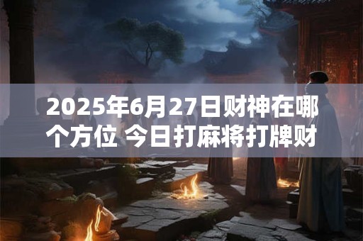 2025年6月27日财神在哪个方位 今日打麻将打牌财神方位！