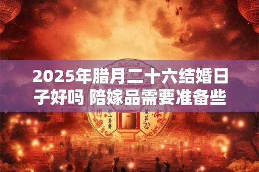 2025年腊月二十六结婚日子好吗 陪嫁品需要准备些什么