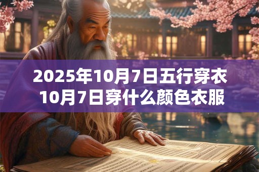 2025年10月7日五行穿衣 10月7日穿什么颜色衣服