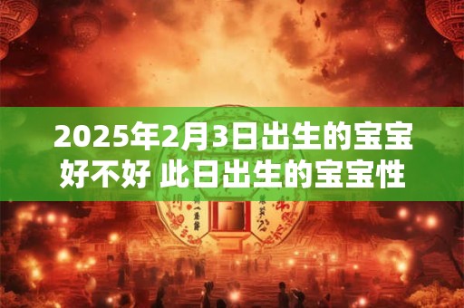 2025年2月3日出生的宝宝好不好 此日出生的宝宝性格