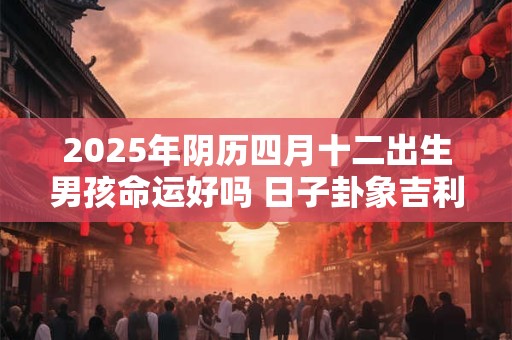 2025年阴历四月十二出生男孩命运好吗 日子卦象吉利吗