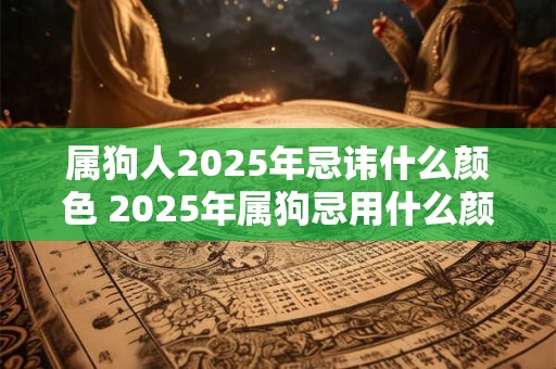 属狗人2025年忌讳什么颜色 2025年属狗忌用什么颜色