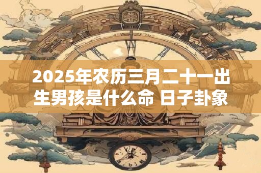 2025年农历三月二十一出生男孩是什么命 日子卦象如何 2025年农历三月二十一出生男孩是什么命 日子卦象如何