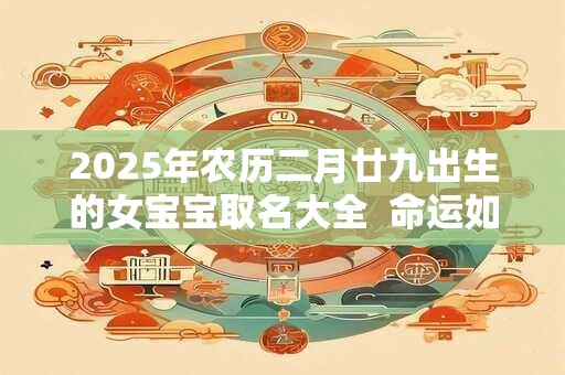 2026年农历二月廿九出生的女宝宝取名大全 命运如何 2026年农历二月廿九出生的女宝宝取名大全 命运如何