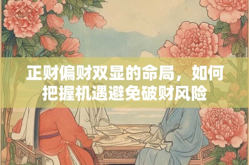正财偏财双显的命局，如何把握机遇避免破财风险