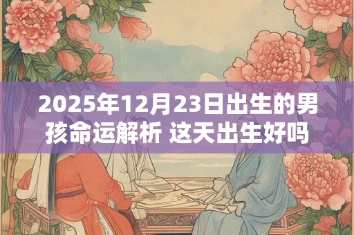 2025年12月23日出生的男孩命运解析 这天出生好吗