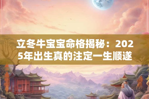 立冬牛宝宝命格揭秘：2025年出生真的注定一生顺遂吗