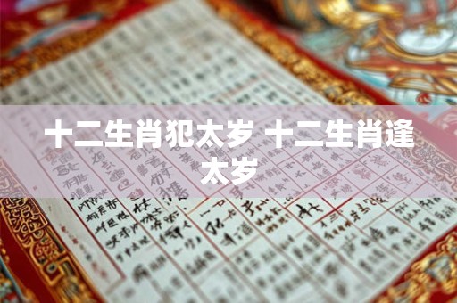 十二生肖犯太岁 十二生肖逢太岁 十二生肖犯太岁 十二生肖逢太岁