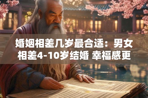 婚姻相差几岁最合适：男女相差4-10岁结婚 幸福感更多