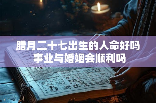 腊月二十七出生的人命好吗 事业与婚姻会顺利吗