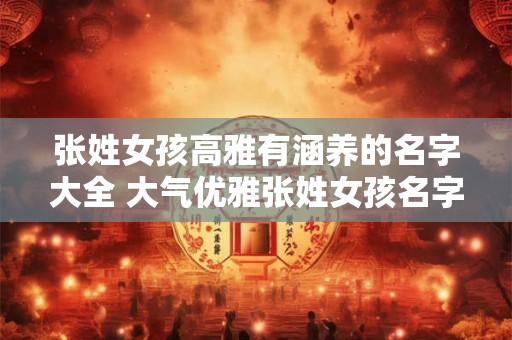 张姓女孩高雅有涵养的名字大全 大气优雅张姓女孩名字精选
