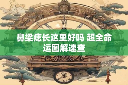 鼻梁痣长这里好吗 超全命运图解速查