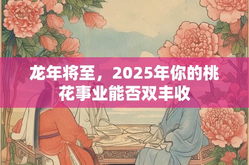 龙年将至，2025年你的桃花事业能否双丰收