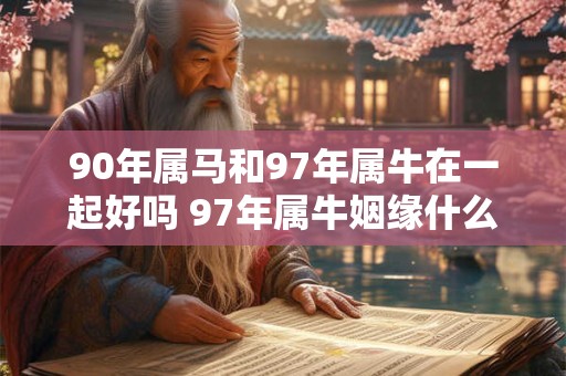 90年属马和97年属牛在一起好吗 97年属牛姻缘什么时候到