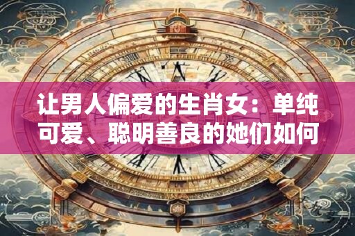 让男人偏爱的生肖女：单纯可爱、聪明善良的她们如何受欢迎