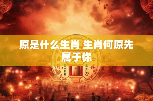 原是什么生肖 生肖何原先属于你