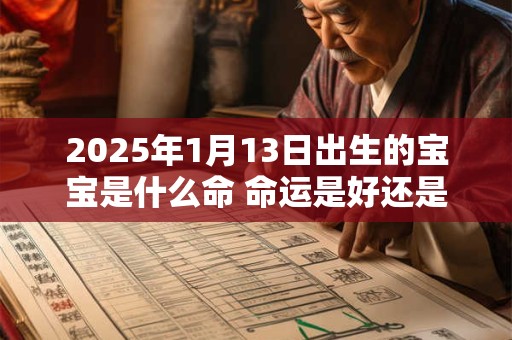 2025年1月13日出生的宝宝是什么命 命运是好还是坏