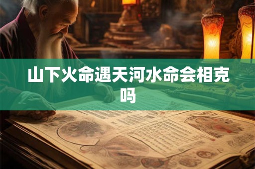 山下火命遇天河水命会相克吗