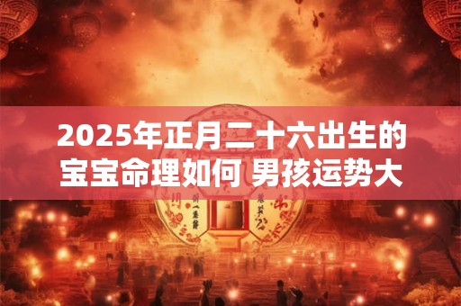 2025年正月二十六出生的宝宝命理如何 男孩运势大揭秘