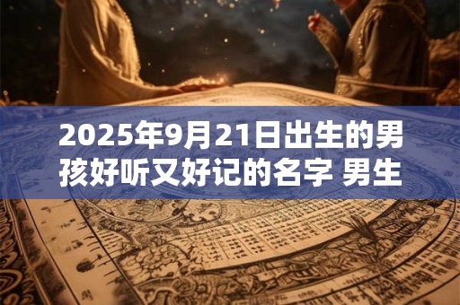 2025年9月21日出生的男孩好听又好记的名字 男生取名宜用字词