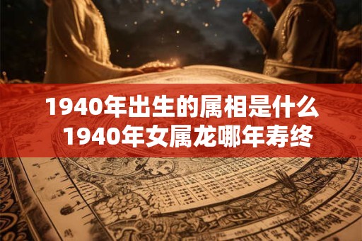 1940年出生的属相是什么 1940年女属龙哪年寿终 1940年出生的属相是什么 1940年女属龙哪年寿终