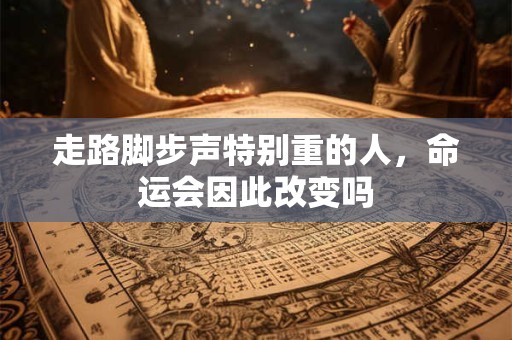 走路脚步声特别重的人，命运会因此改变吗